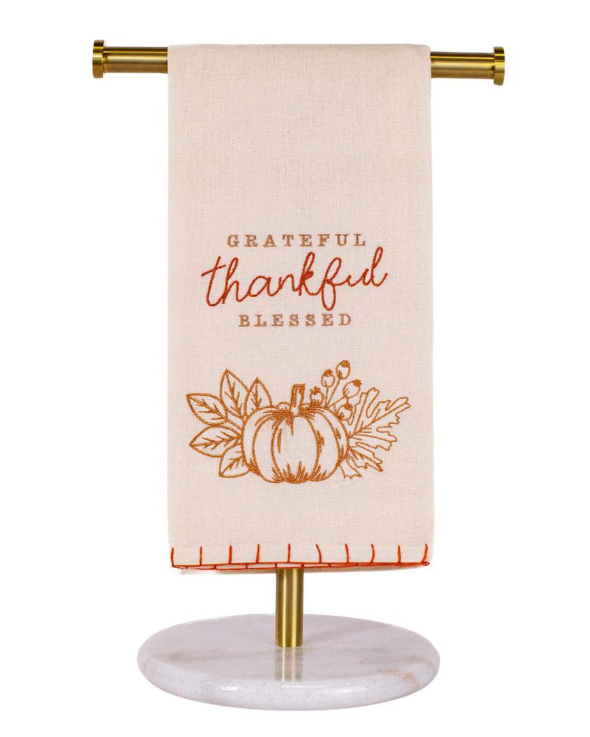 Grateful Thankful Blessed Hand Towel