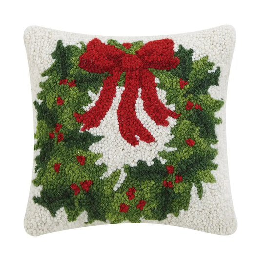 Holiday Wreath Hook Pillow