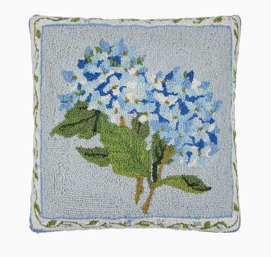 Blue Hydrangea Hook Pillow