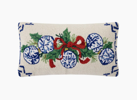 Chinoiserie Ornaments & Garland Hook Pillow