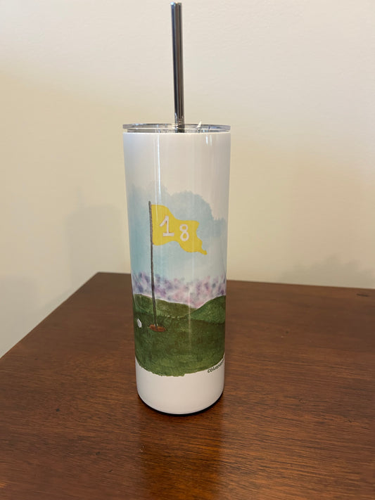 Golf Yellow Flag Tumbler 20 oz.