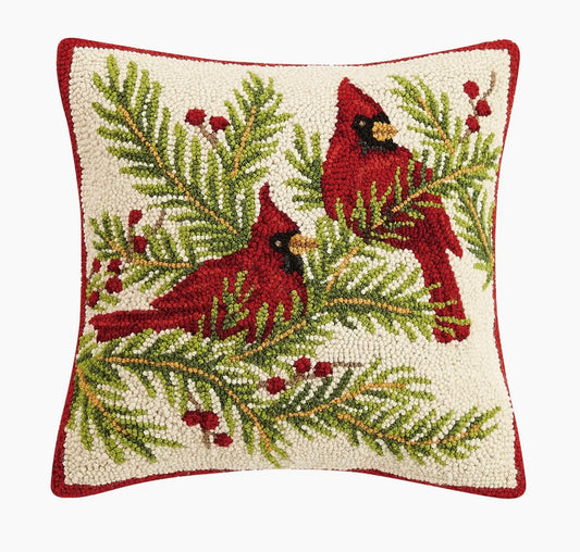 Cardinal Hook Pillow