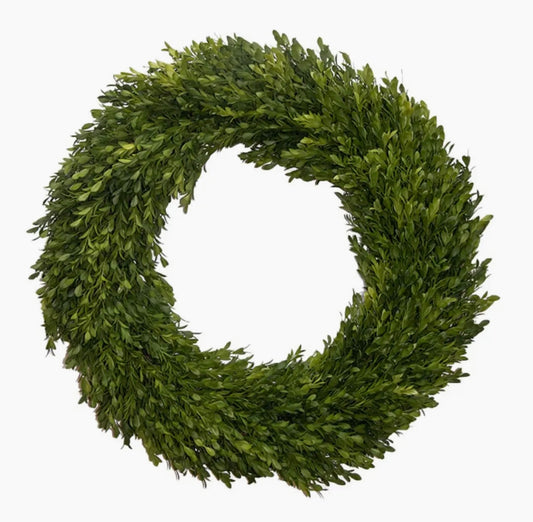 Round Boxwood Wreath - 24"