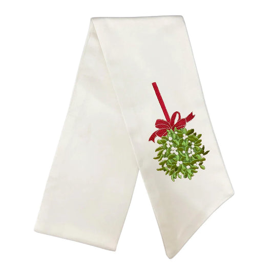 Mistletoe Wreath Sash - The Winterberry Cottage
