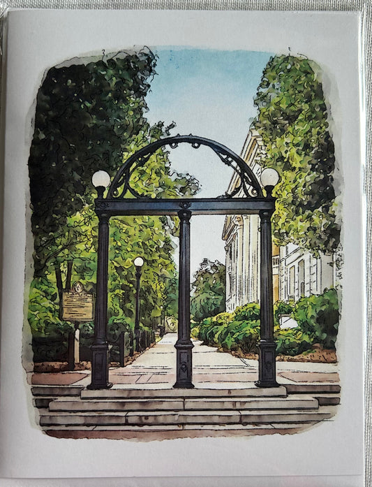 Arch in Athens note card