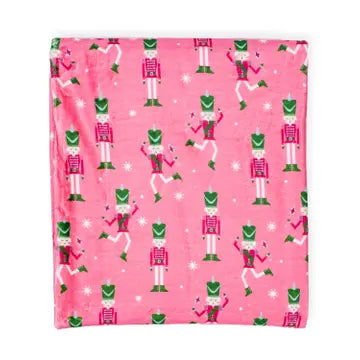 Nutcracker Cutie Throw Pink/Multi