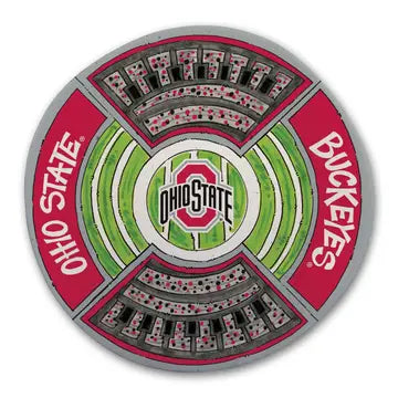 Ohio State Round Stadium Platter