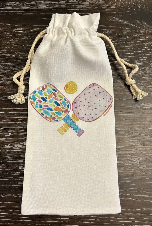 Wine bottle gift bag Pickleball