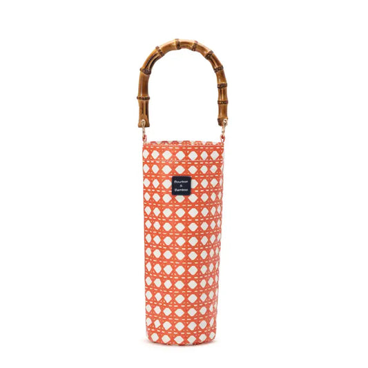 Wine Tote Orange Cane