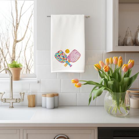Pickleball kitchen towel